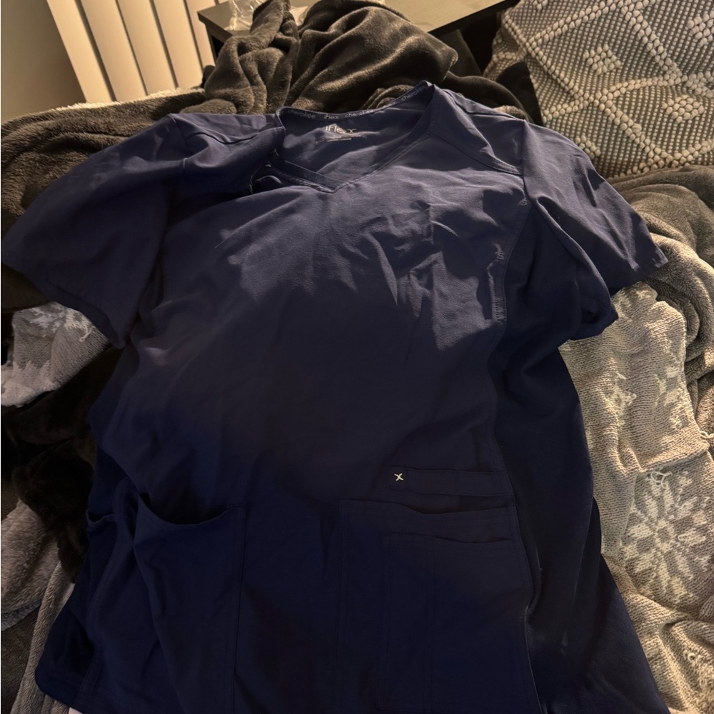 Cherokee iFlex navy Scrub Top